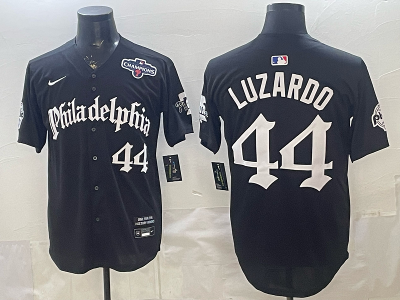 Men 2026 Philadelphia Phillies #44 Luzardo black Game Nike MLB Jersey 03002